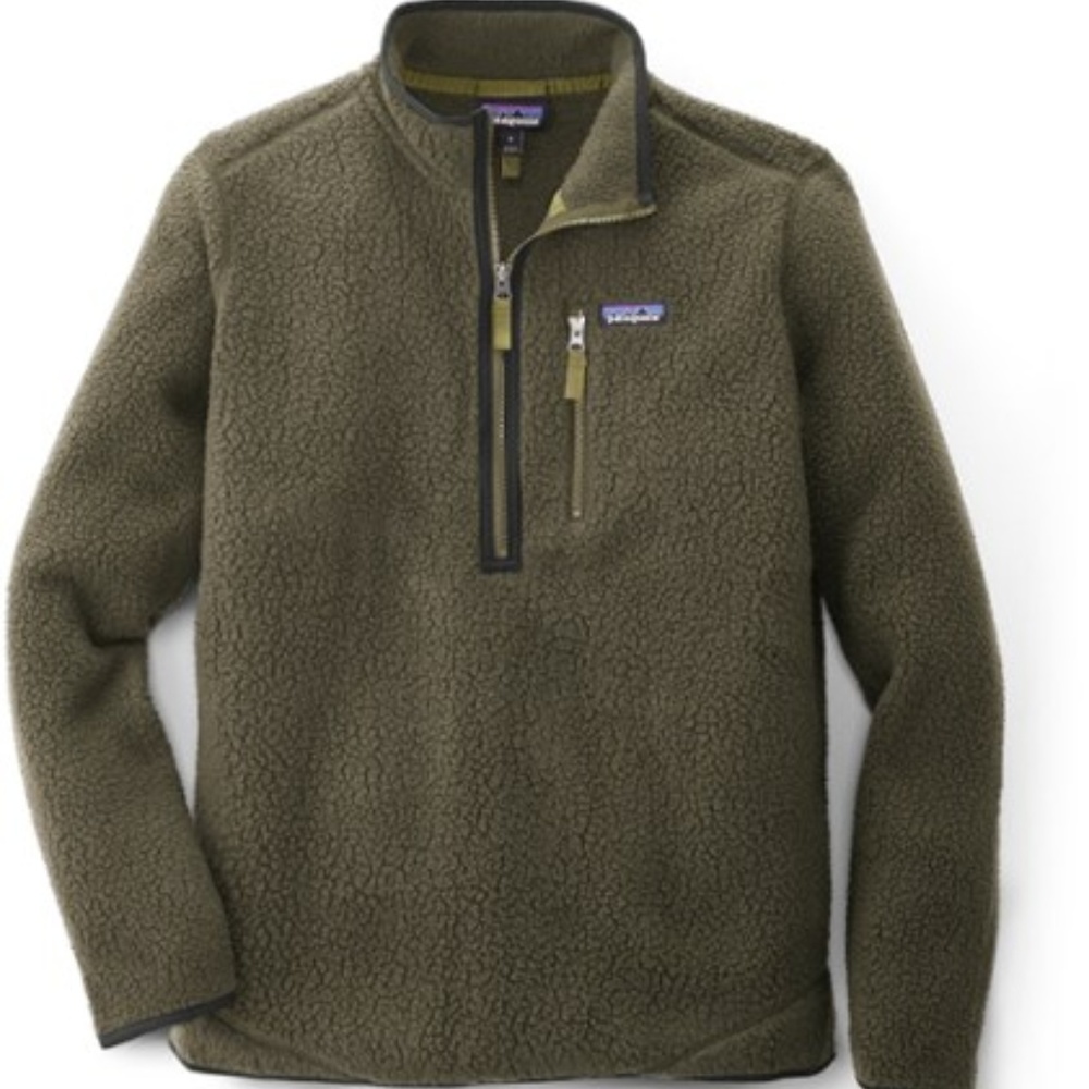 Patagonia Green Retro Pile Fleece Pullover S